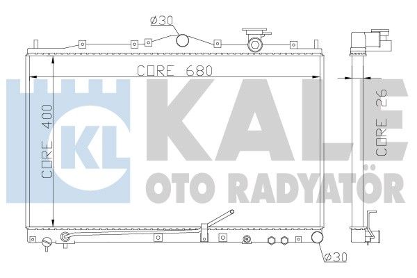 KALE OTO RADYATÖR Jäähdytin,moottorin jäähdytys 369400